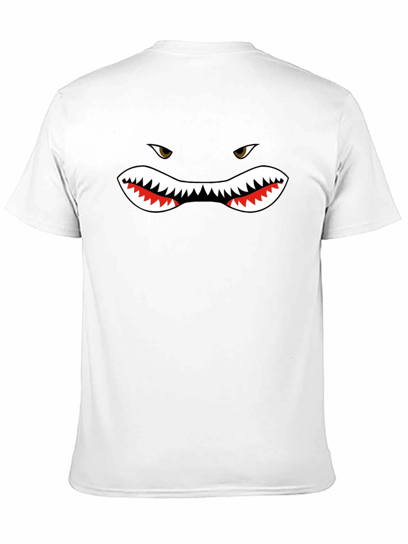 Shark Face Graphic Black T-Shirt