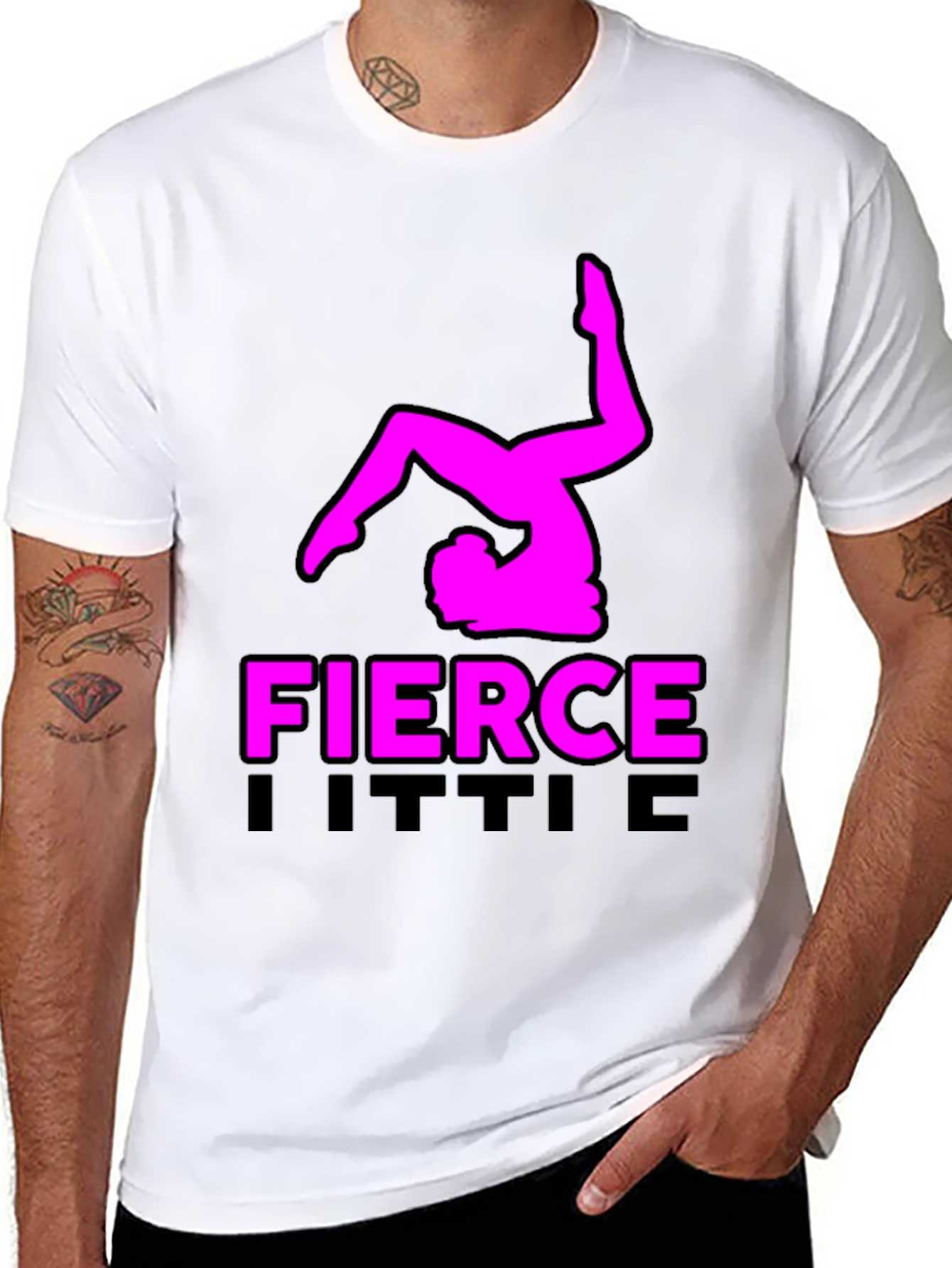 Fierce Little Gymnast Black T-Shirt