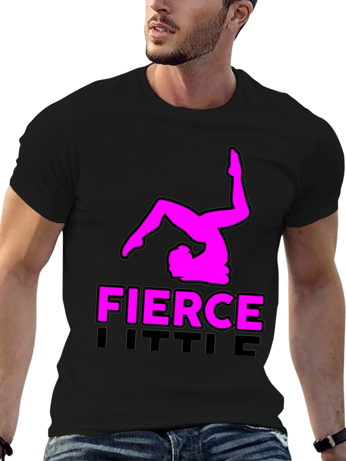Fierce Little Gymnast Black T-Shirt