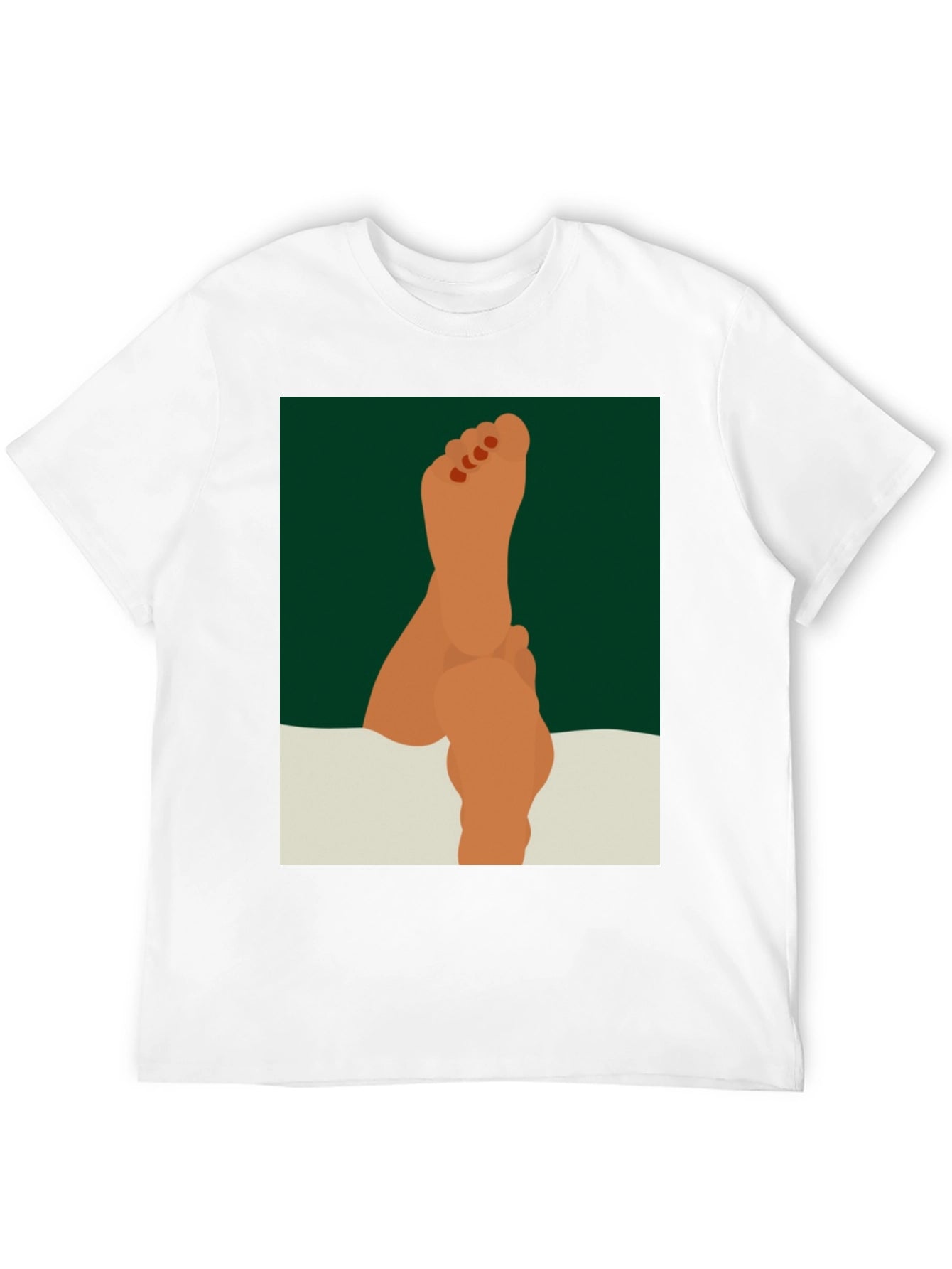 Feet Up Graphic Tee - Relaxed & Stylish
