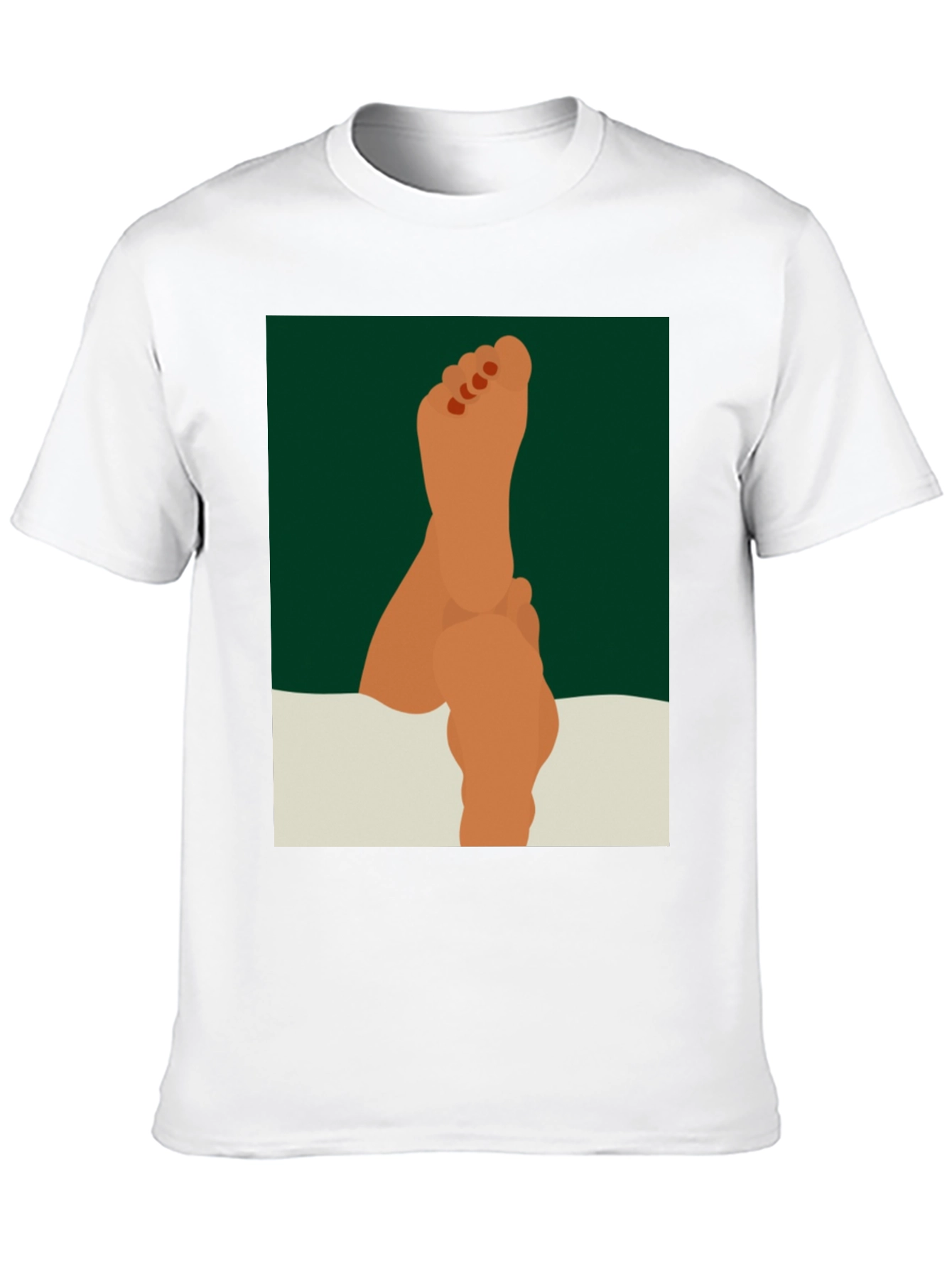 Feet Up Graphic Tee - Relaxed & Stylish