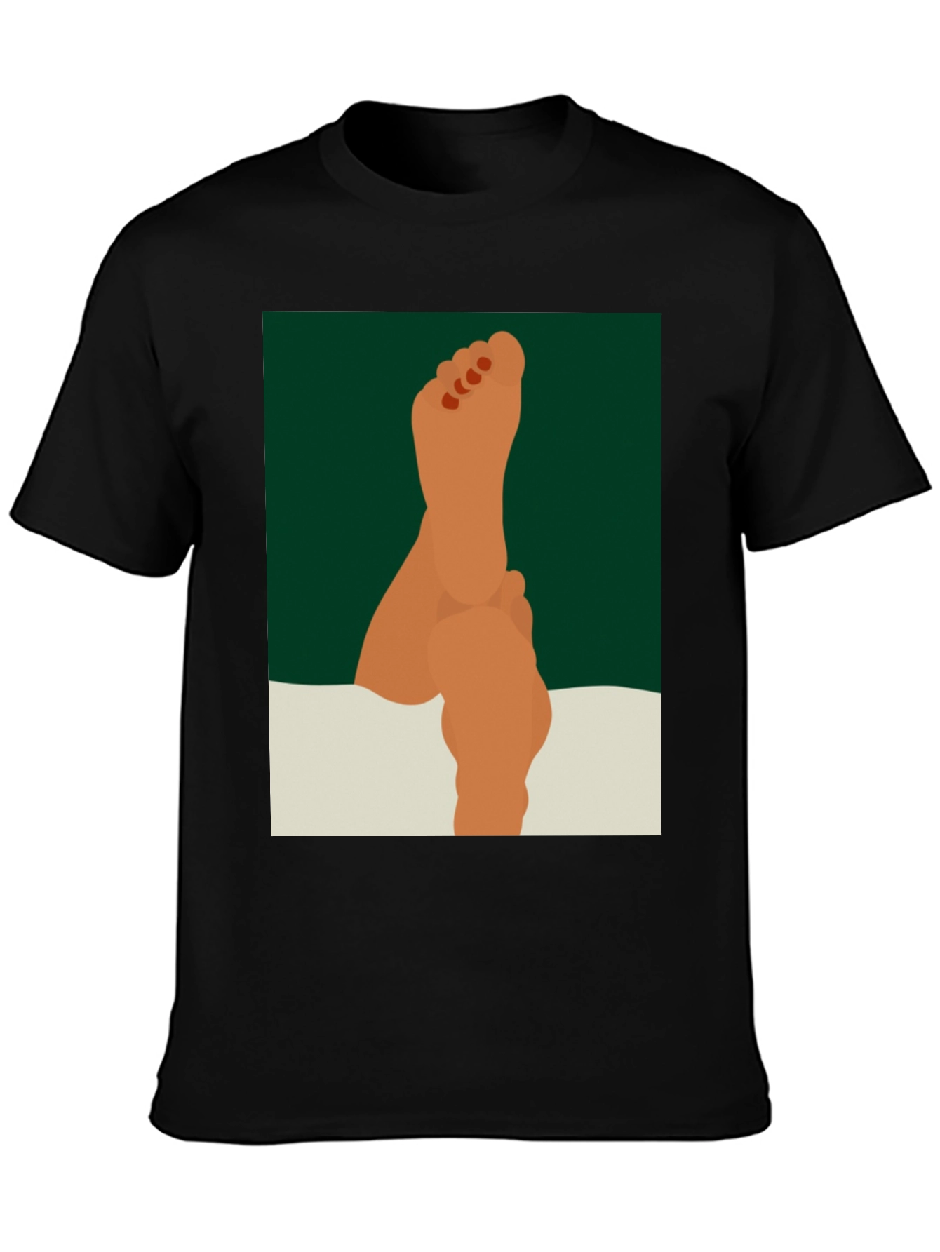 Feet Up Graphic Tee - Relaxed & Stylish