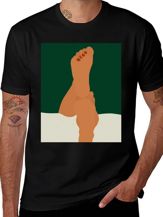 Feet Up Graphic Tee - Relaxed & Stylish