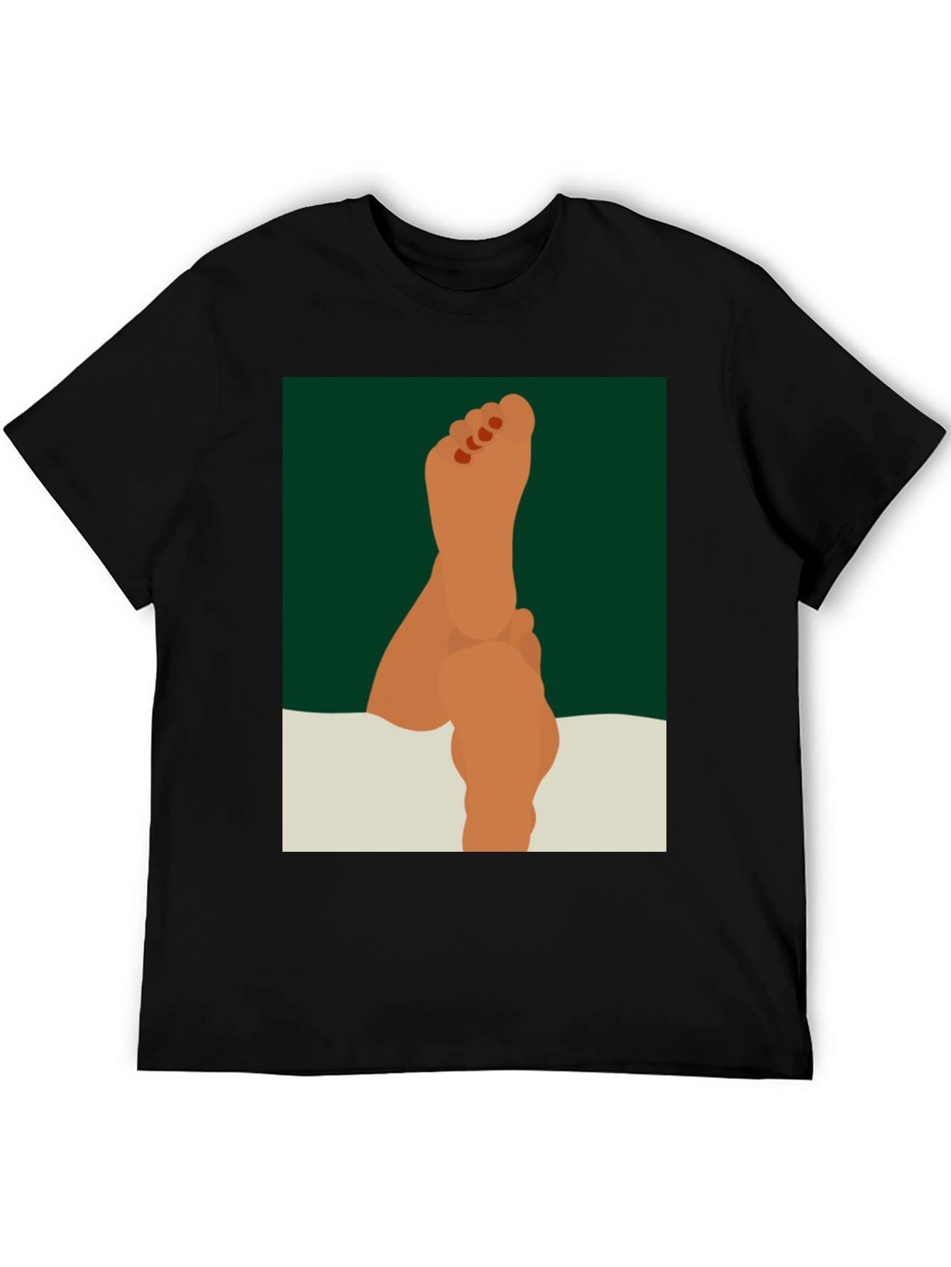 Feet Up Graphic Tee - Relaxed & Stylish