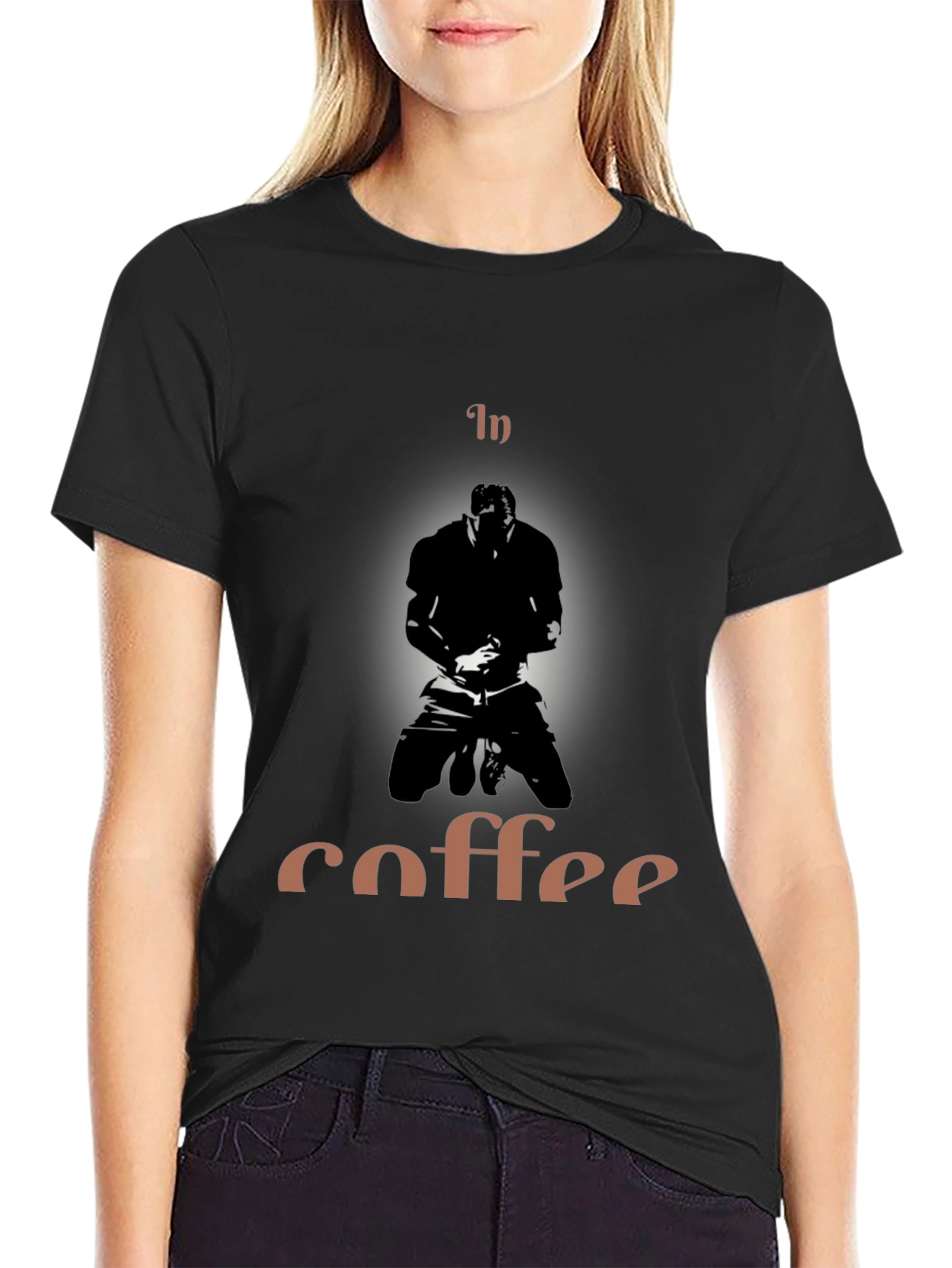 In Coffee Graphic Tee - Mens Black T-Shirt