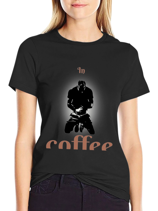 In Coffee Graphic Tee - Mens Black T-Shirt