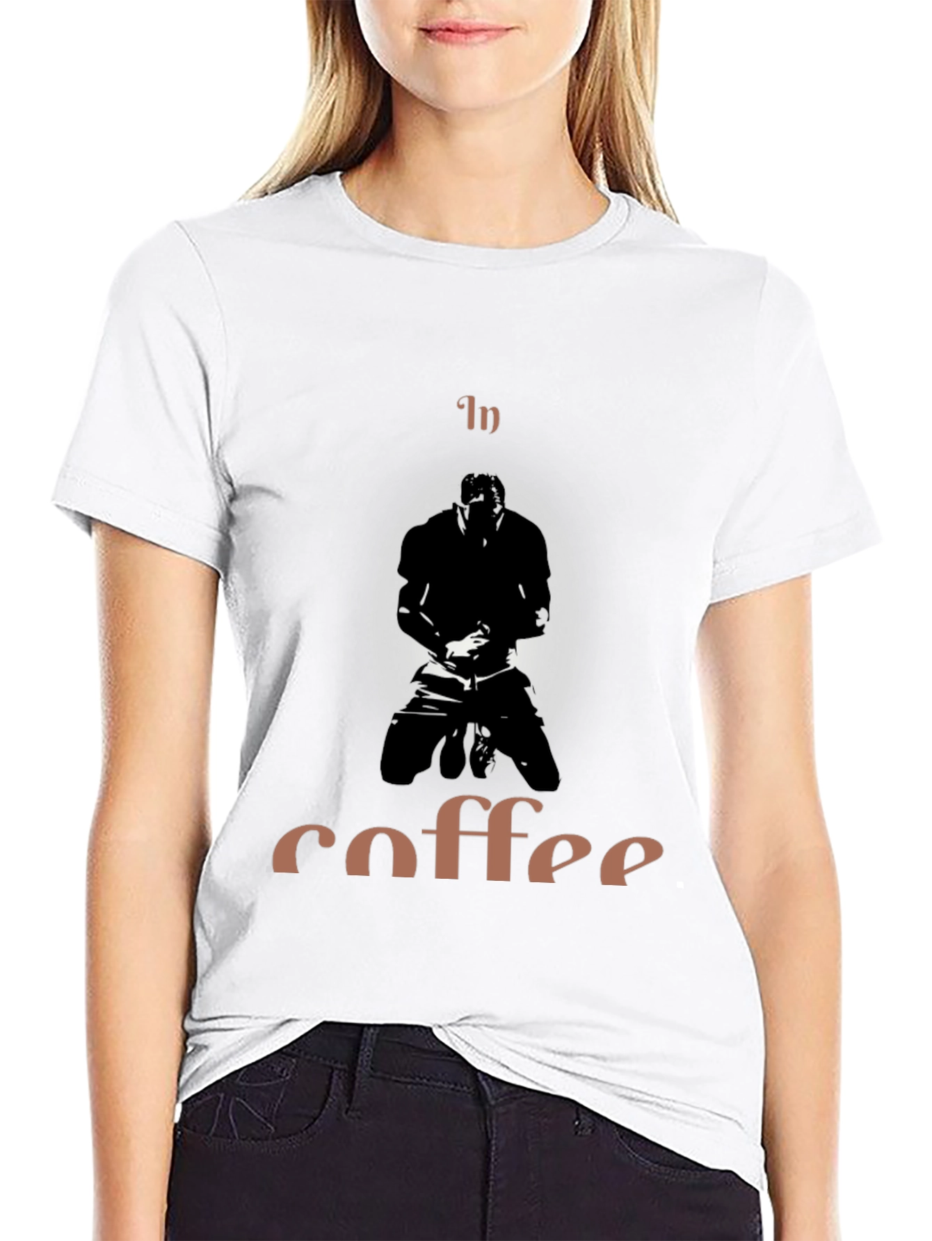 In Coffee Graphic Tee - Mens Black T-Shirt