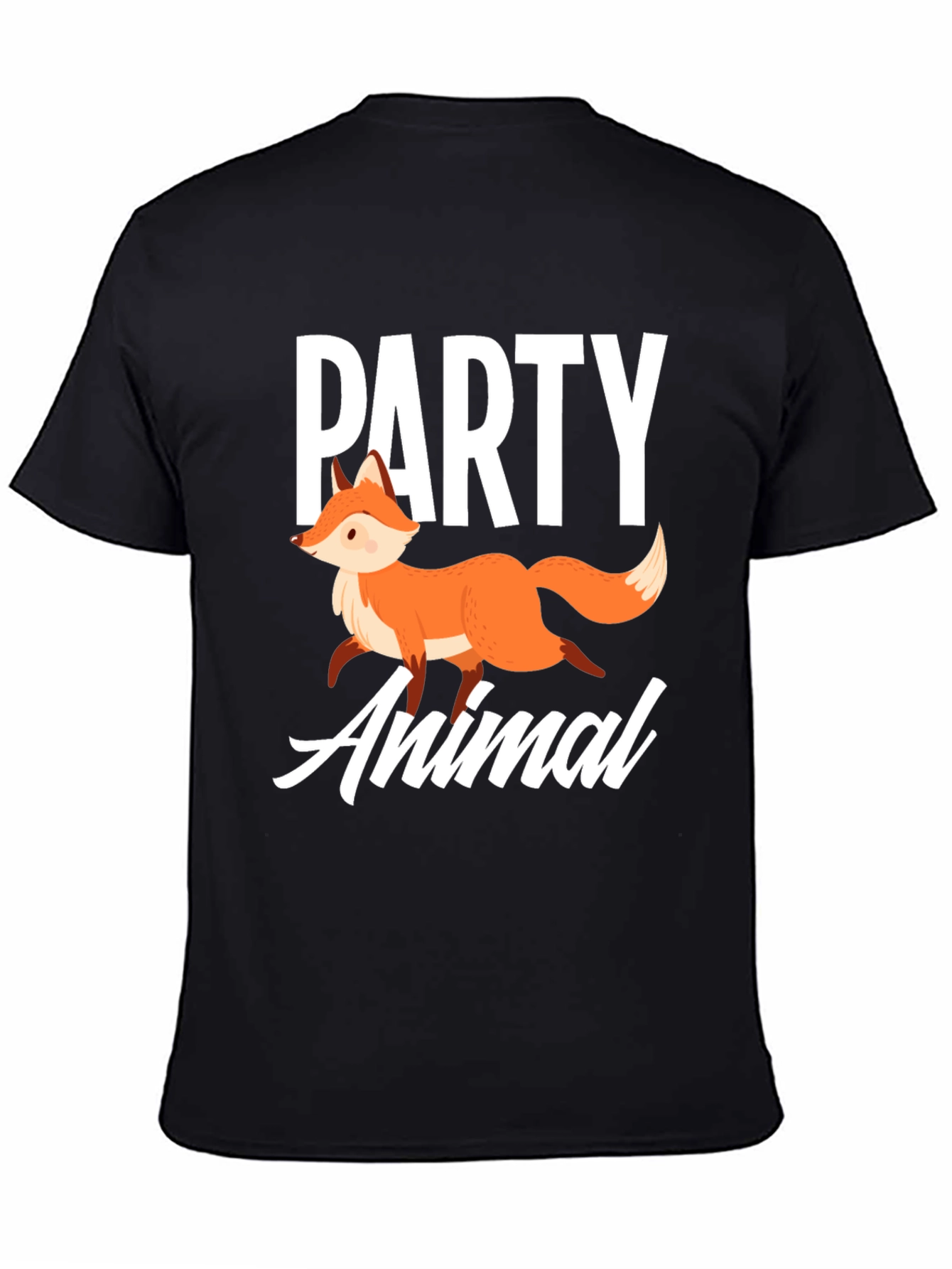Party Animal Fox Graphic T-Shirt - Unisex