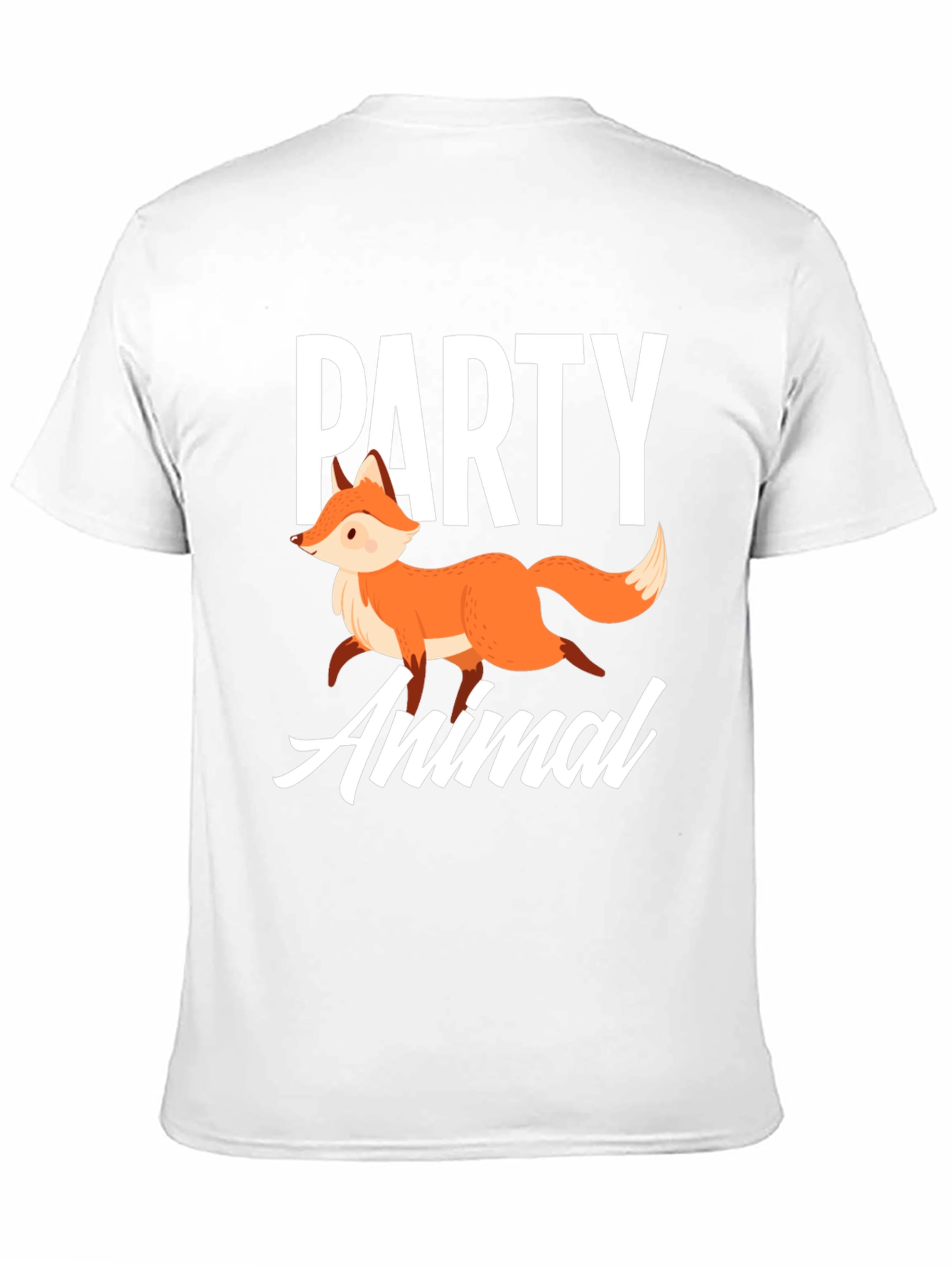 Party Animal Fox Graphic T-Shirt - Unisex