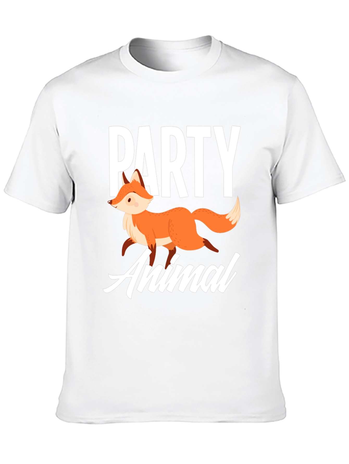 Party Animal Fox Graphic T-Shirt - Unisex