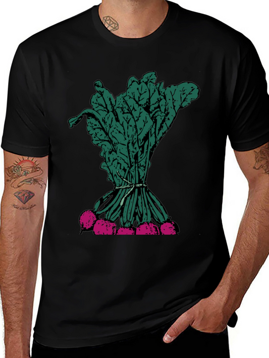Radish Graphic T-Shirt - Bold Vegetable Design