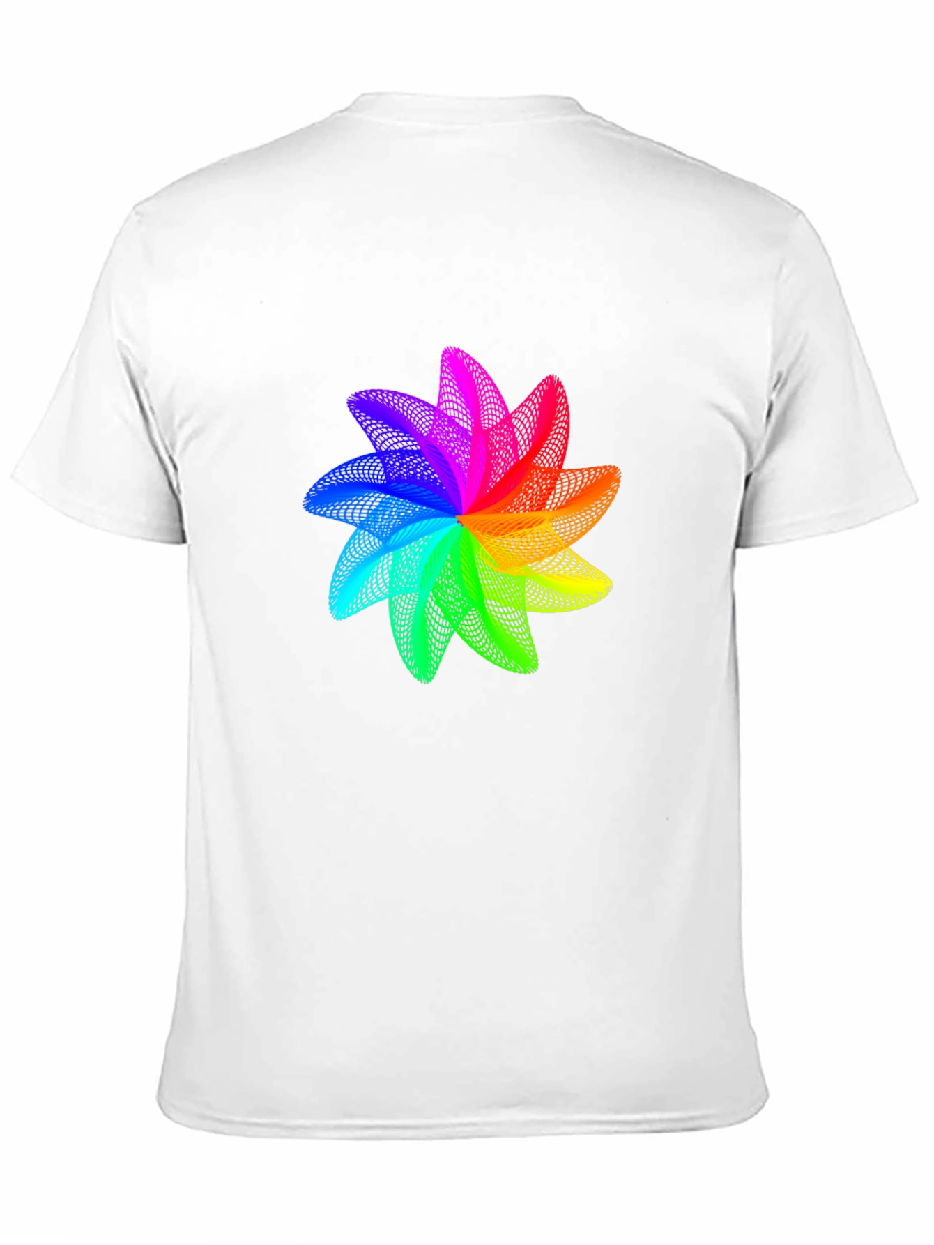Rainbow Geometric Flower T-Shirt