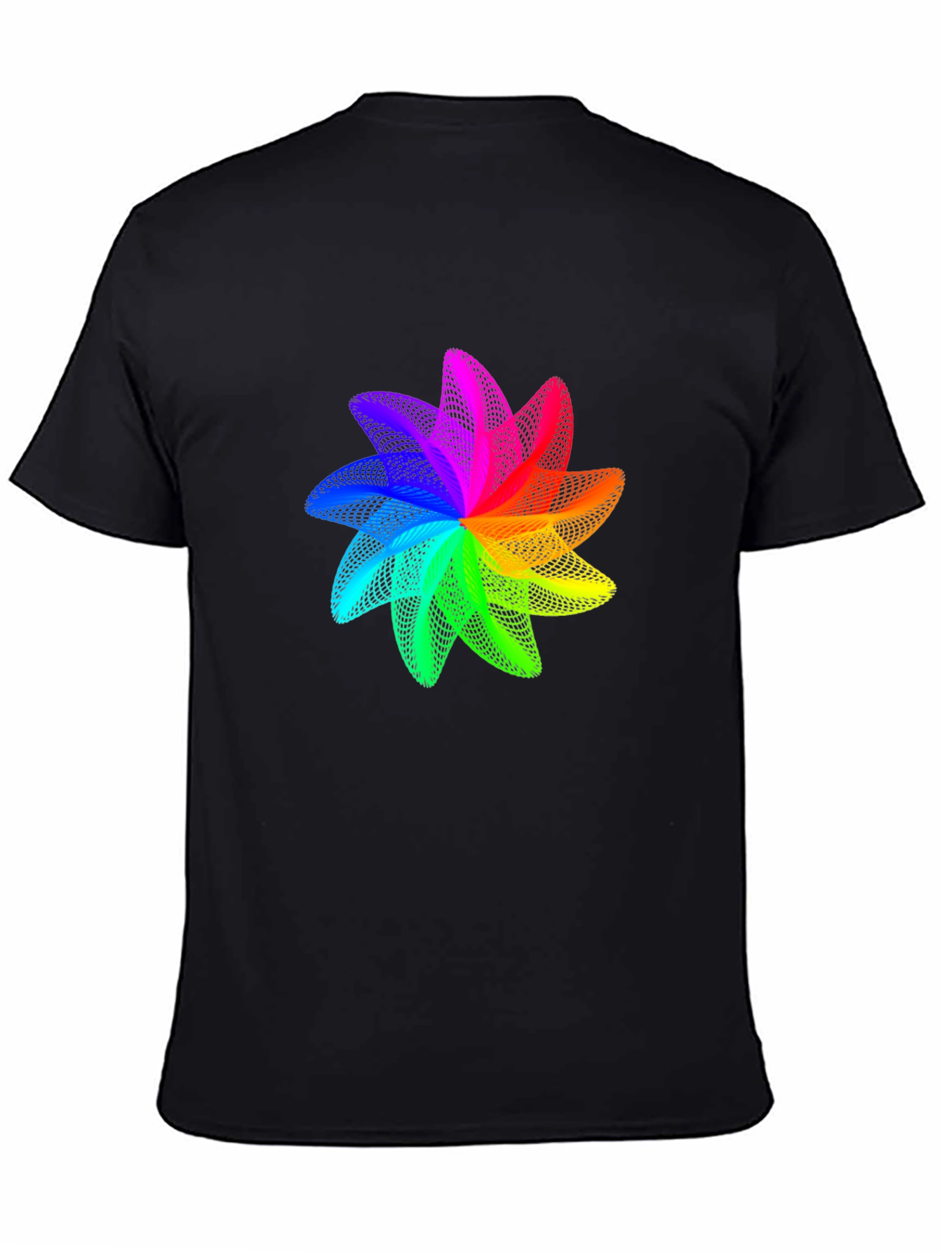 Rainbow Geometric Flower T-Shirt