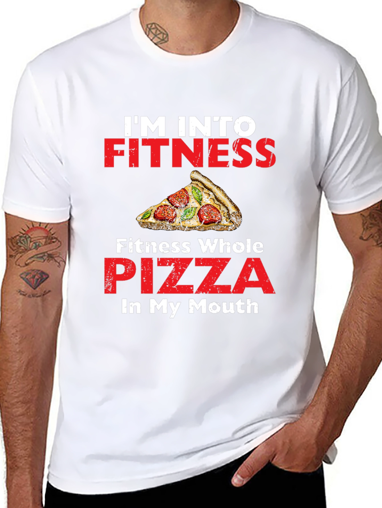 Pizza Fitness T-Shirt - Funny Foodie Tee