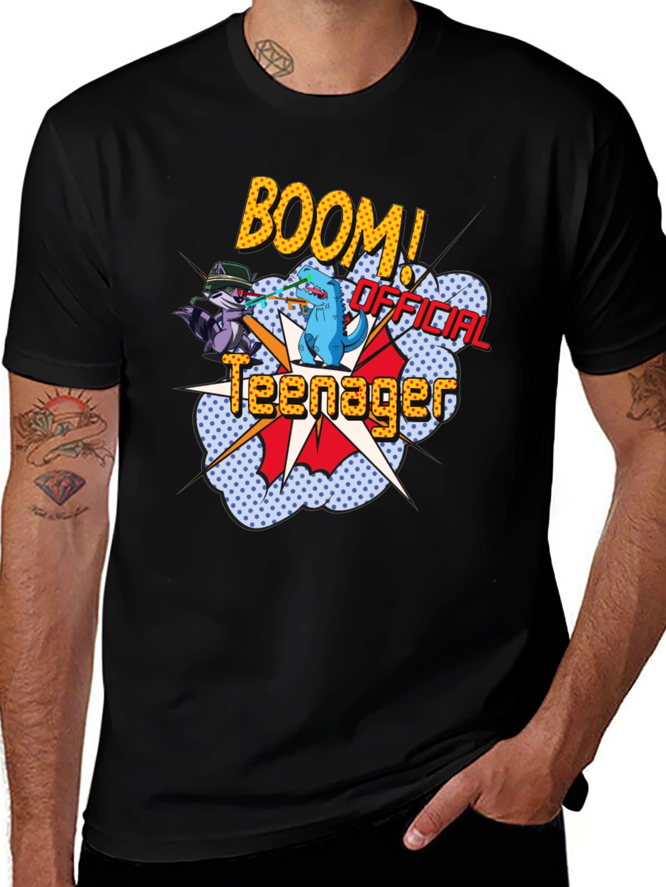 Official Teenager Comic Graphic T-Shirt