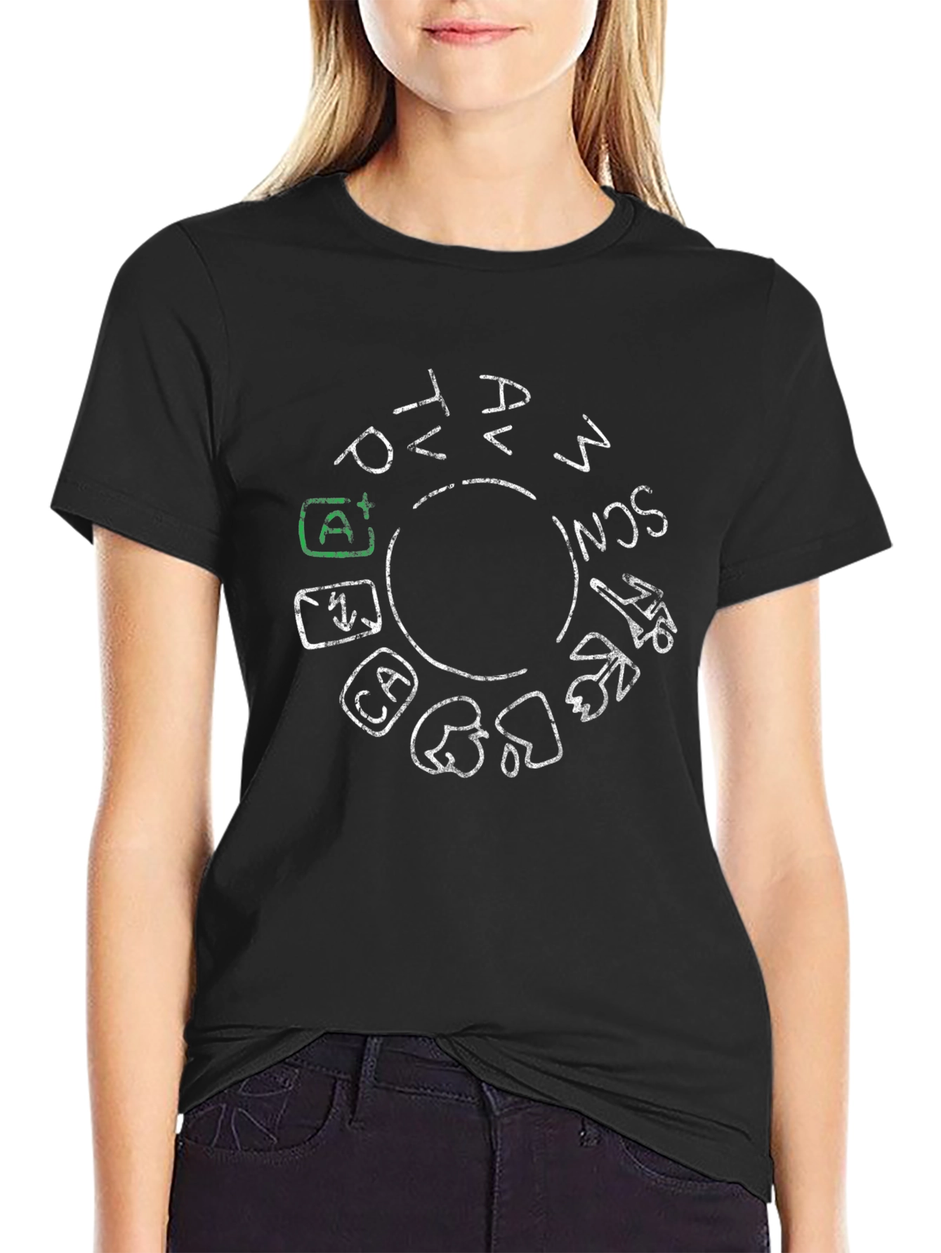 Camera Mode Dial Graphic Tee - Photographer T-Shirt