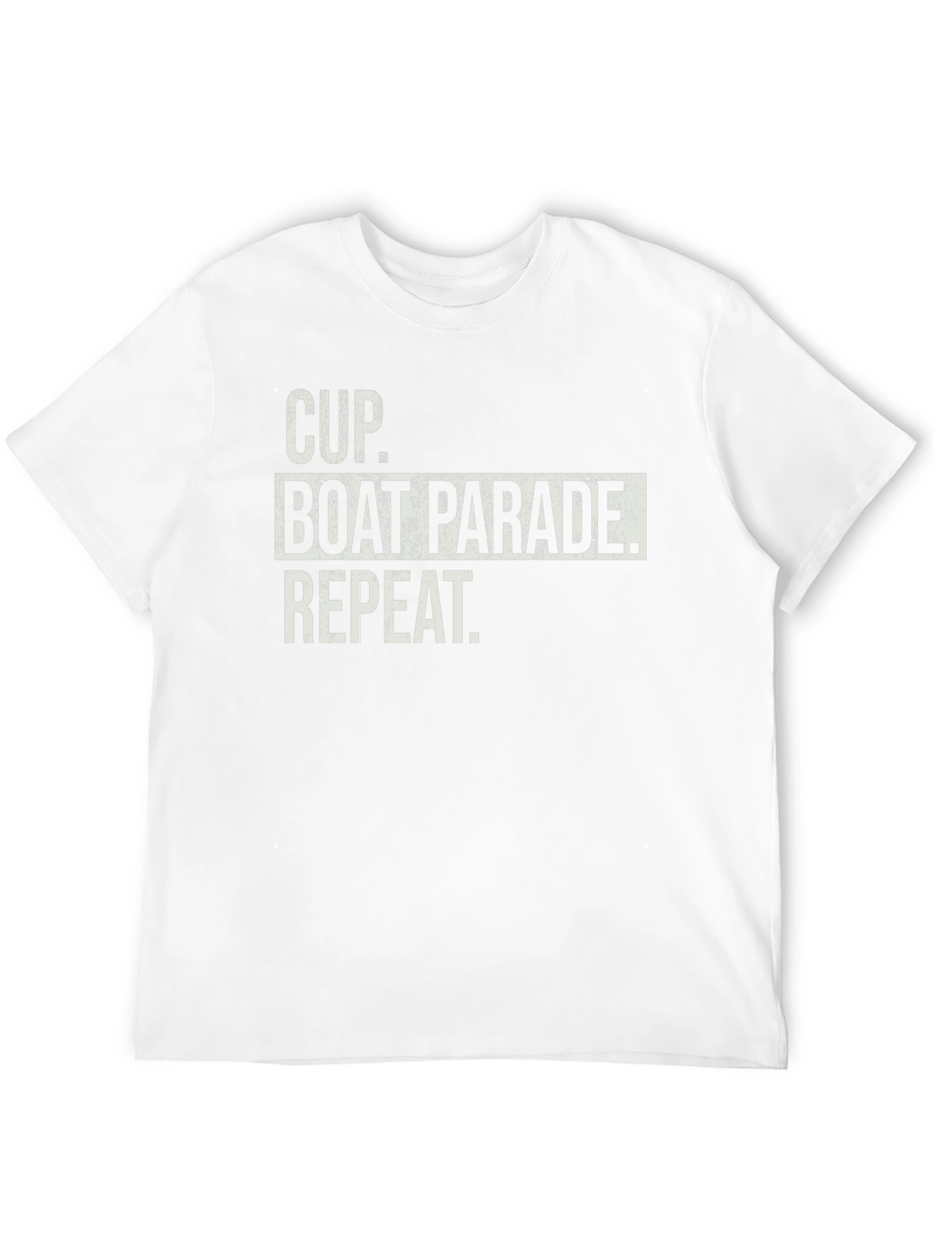 Cup Boat Parade Repeat Black T-Shirt