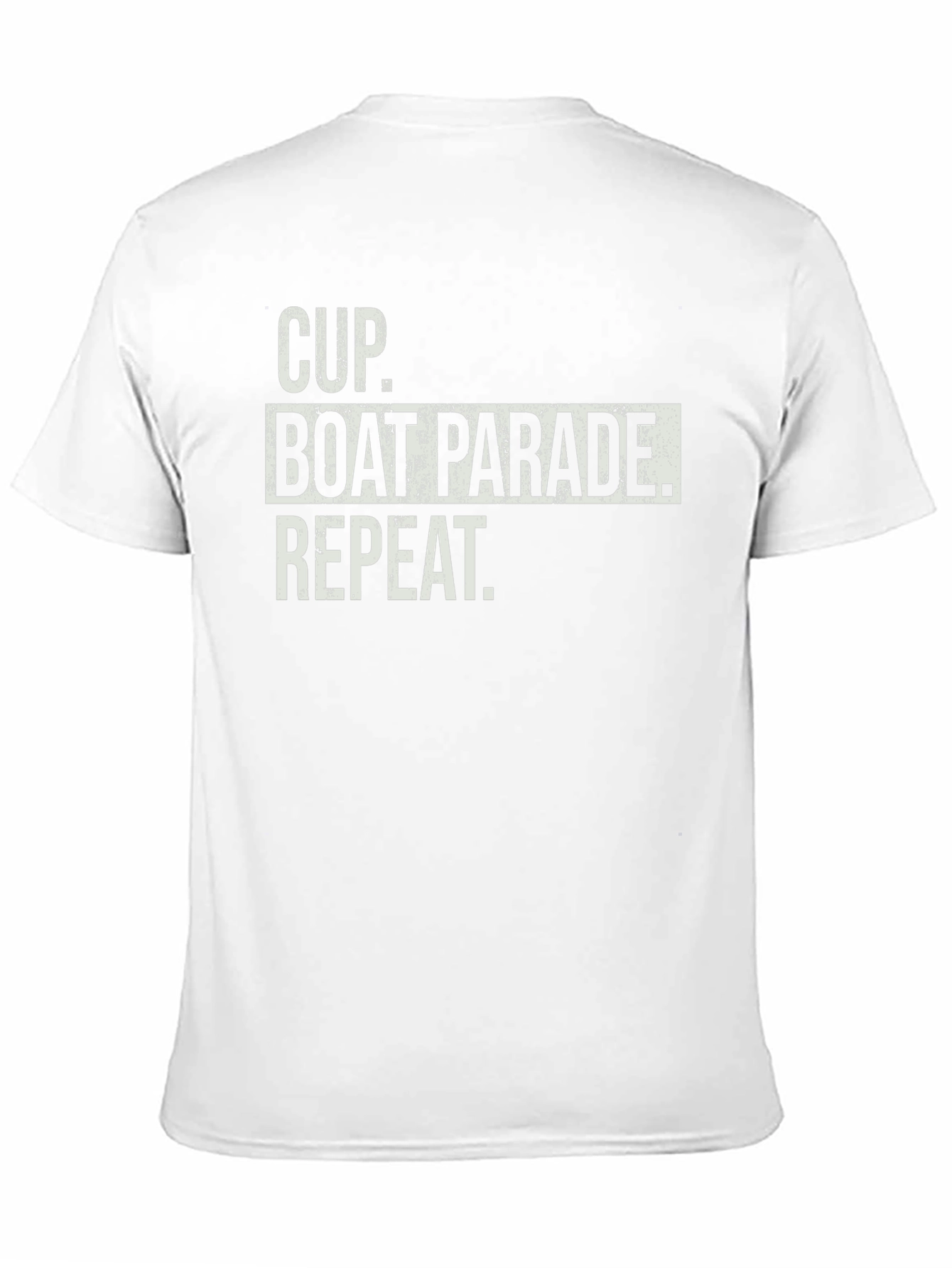Cup Boat Parade Repeat Black T-Shirt