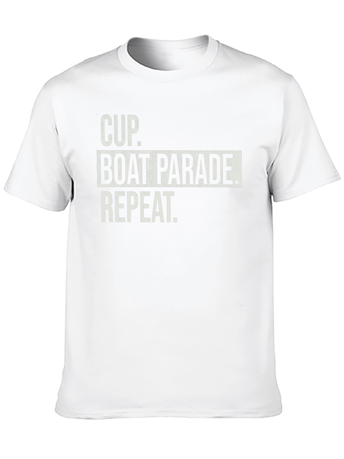 Cup Boat Parade Repeat Black T-Shirt