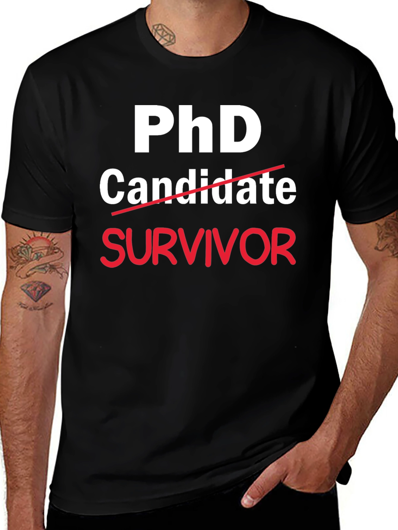 PhD Survivor T-Shirt - Graduation Gift