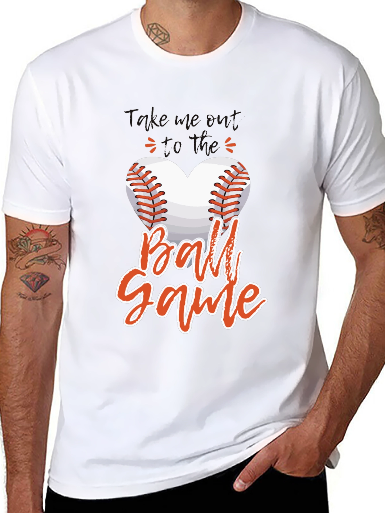 Baseball Heart T-Shirt - Game Day Tee