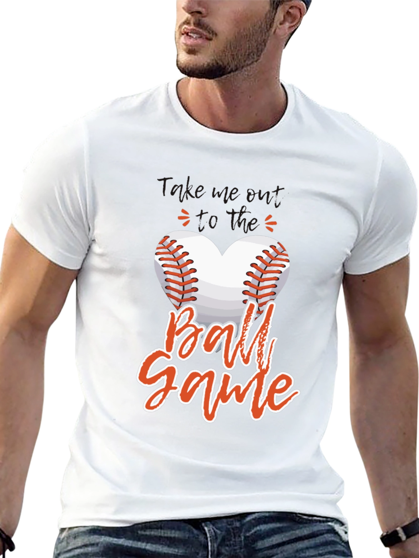 Baseball Heart T-Shirt - Game Day Tee