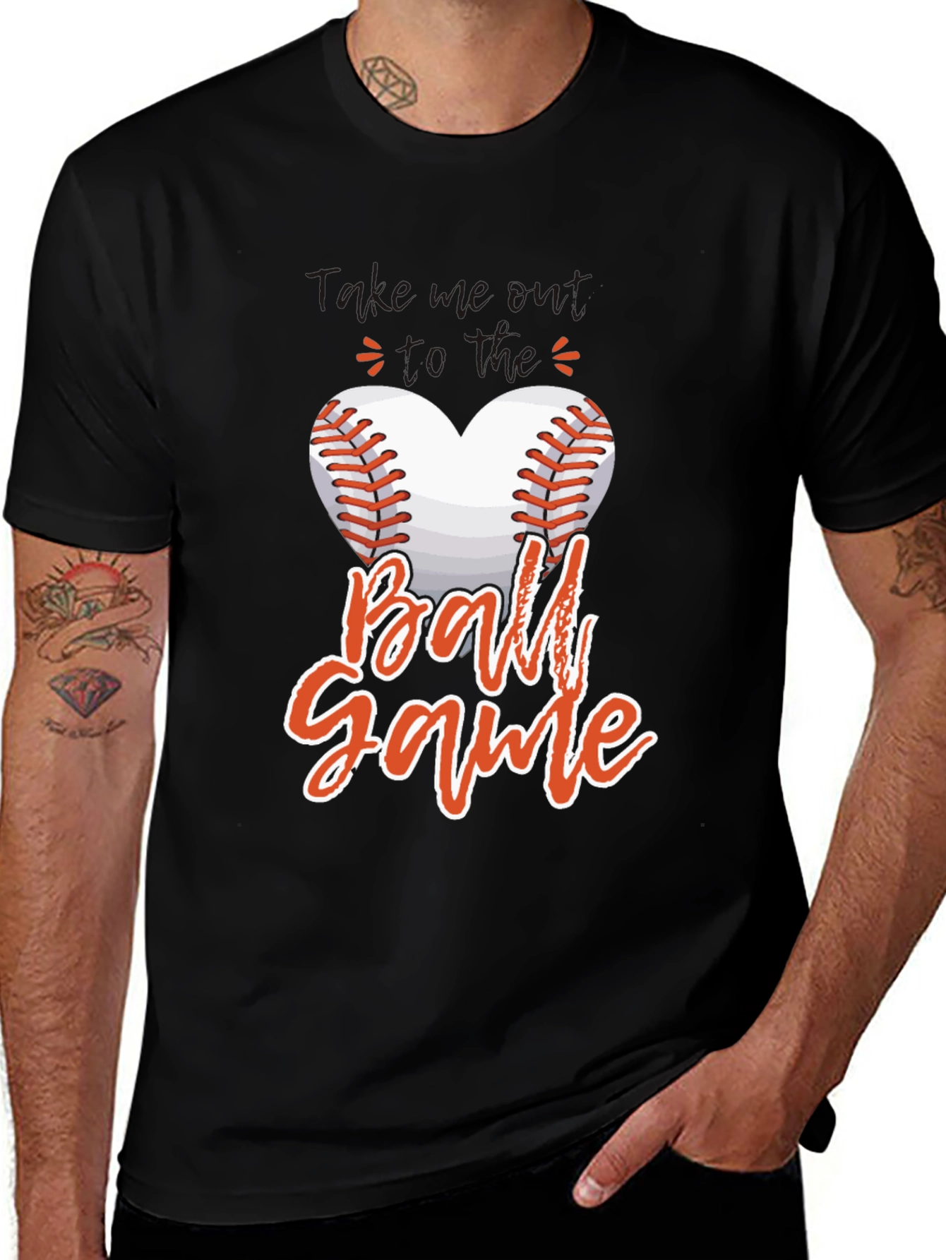 Baseball Heart T-Shirt - Game Day Tee