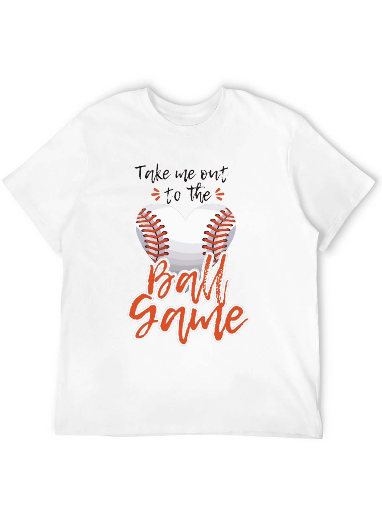 Baseball Heart T-Shirt - Game Day Tee
