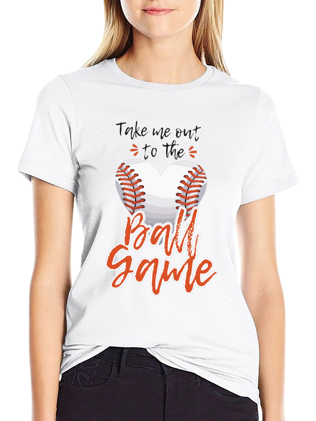 Baseball Heart T-Shirt - Game Day Tee