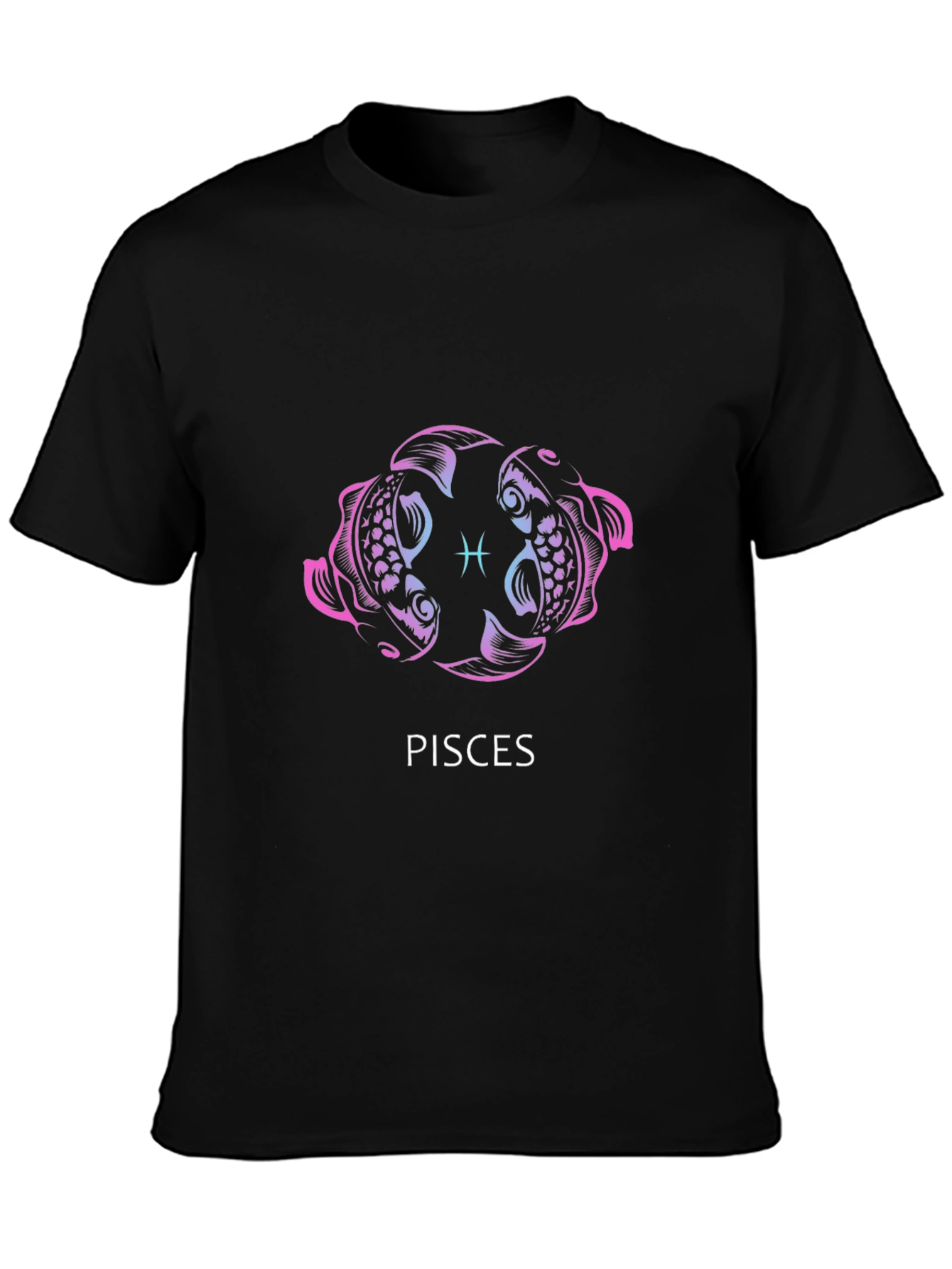 Pisces Zodiac T-Shirt - Black Astrology Tee
