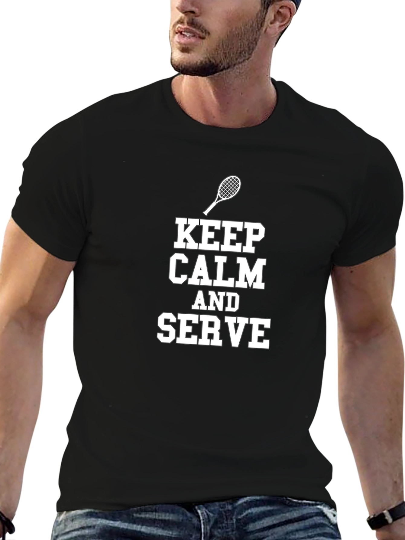 Keep Calm and Serve Tennis T-Shirt