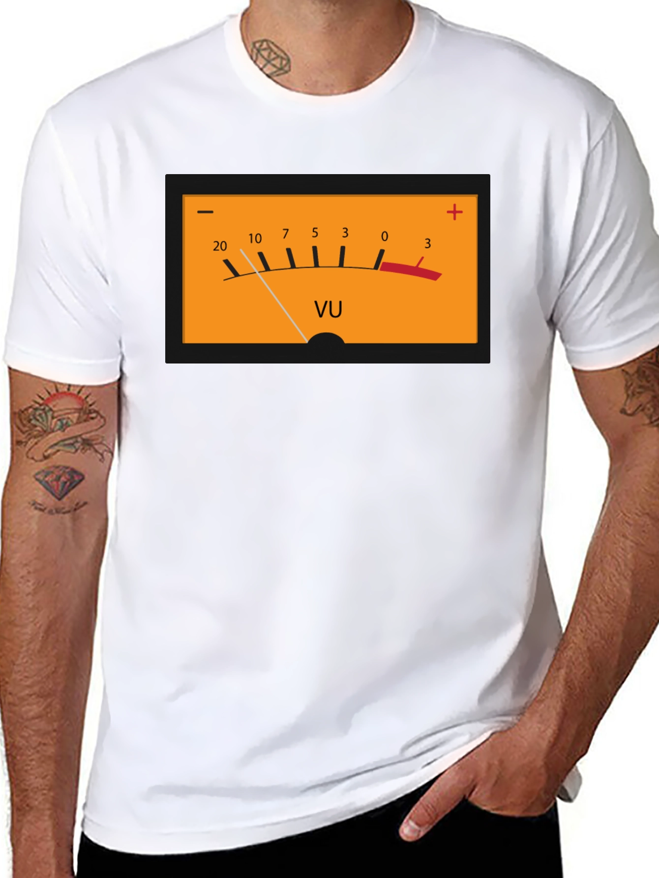 VU Meter Graphic Tee - Black