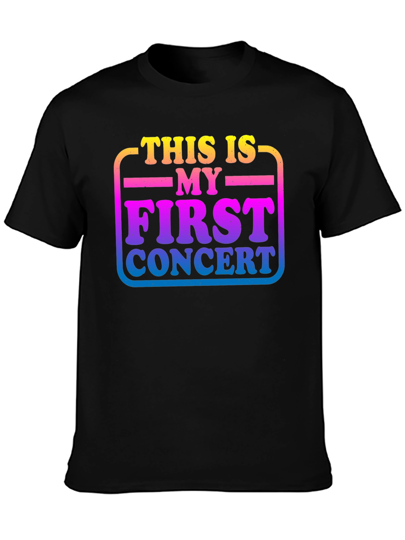 First Concert Graphic Tee - Unisex Black T-Shirt