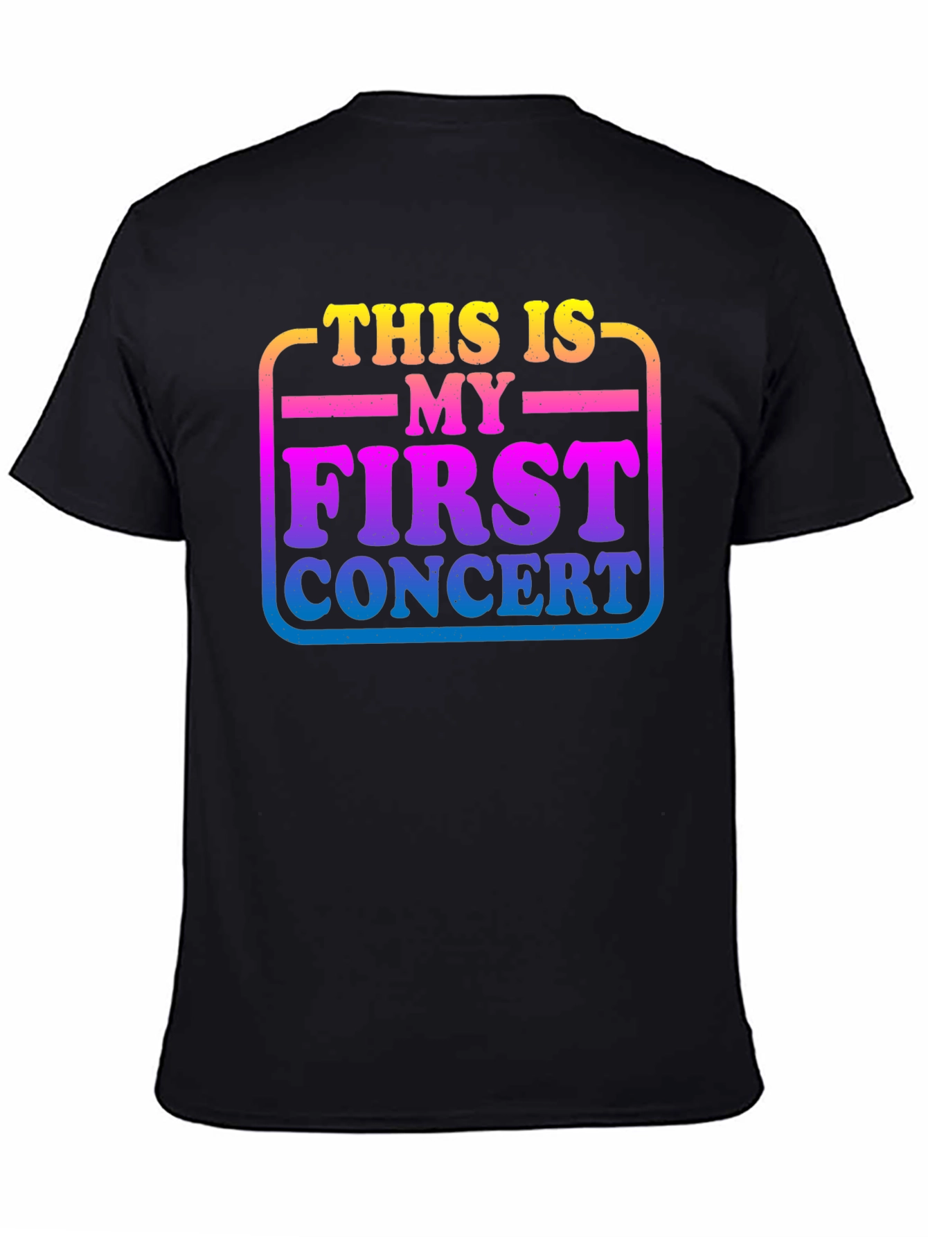 First Concert Graphic Tee - Unisex Black T-Shirt