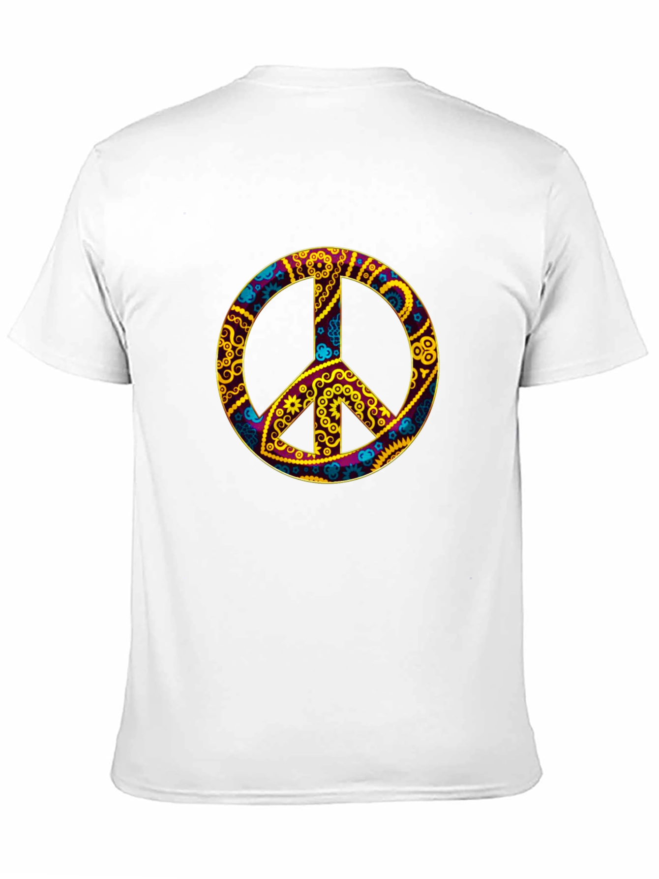 Groovy Peace Sign Black T-Shirt