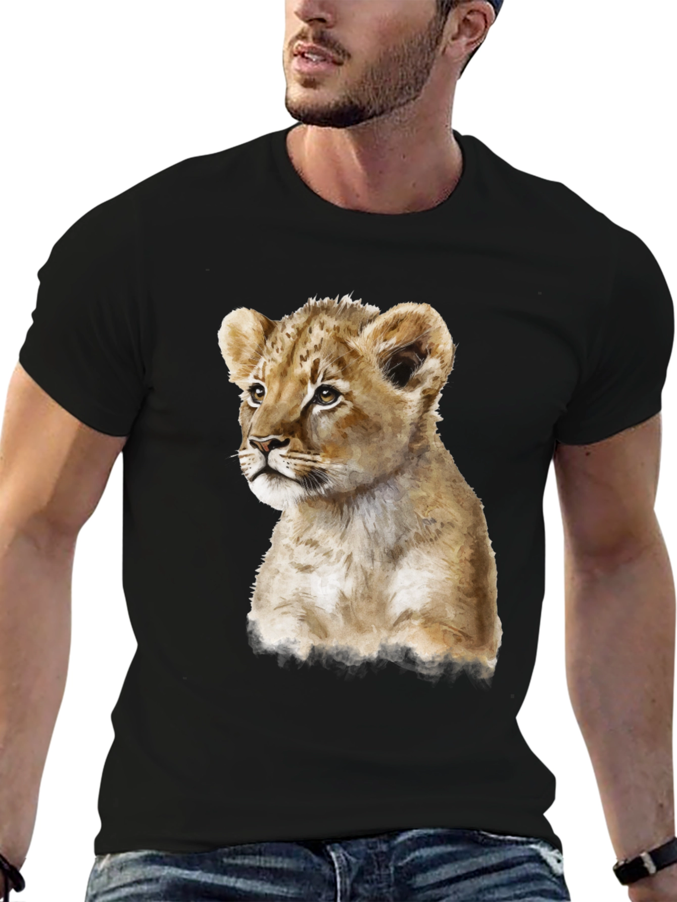 Lion Cub T-Shirt - Cute Animal Graphic Tee