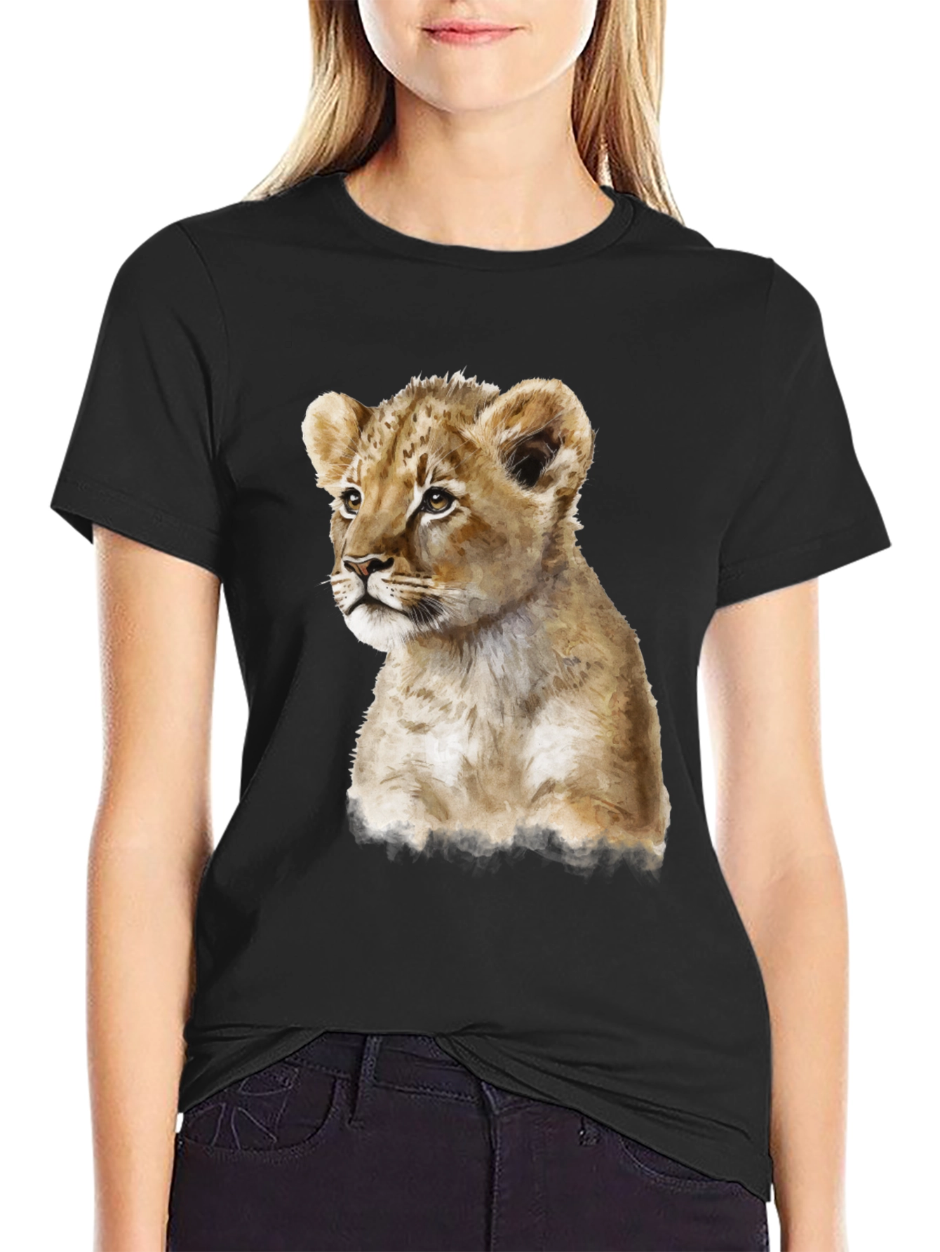 Lion Cub T-Shirt - Cute Animal Graphic Tee