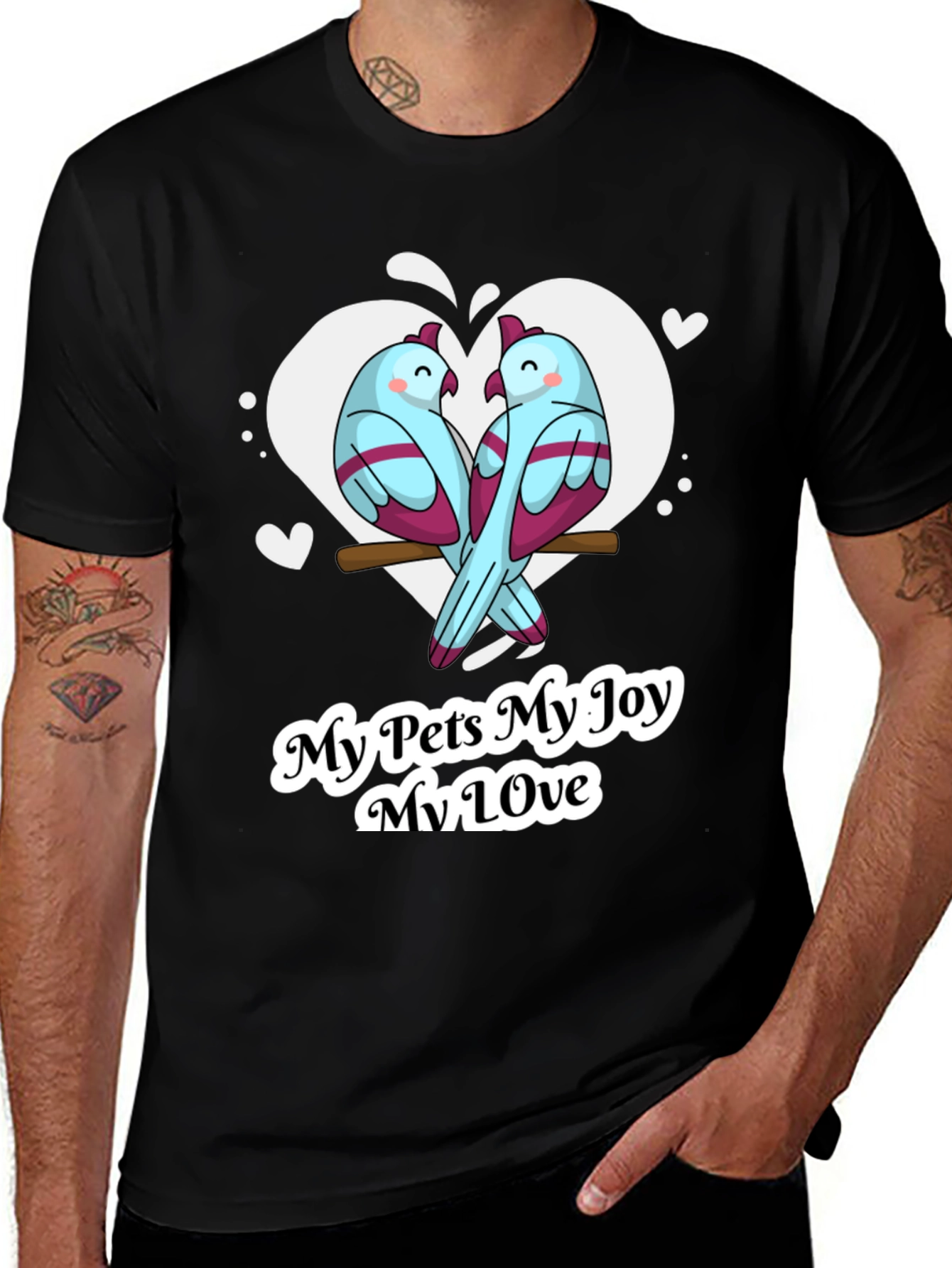My Pets My Joy T-Shirt Bird Lover