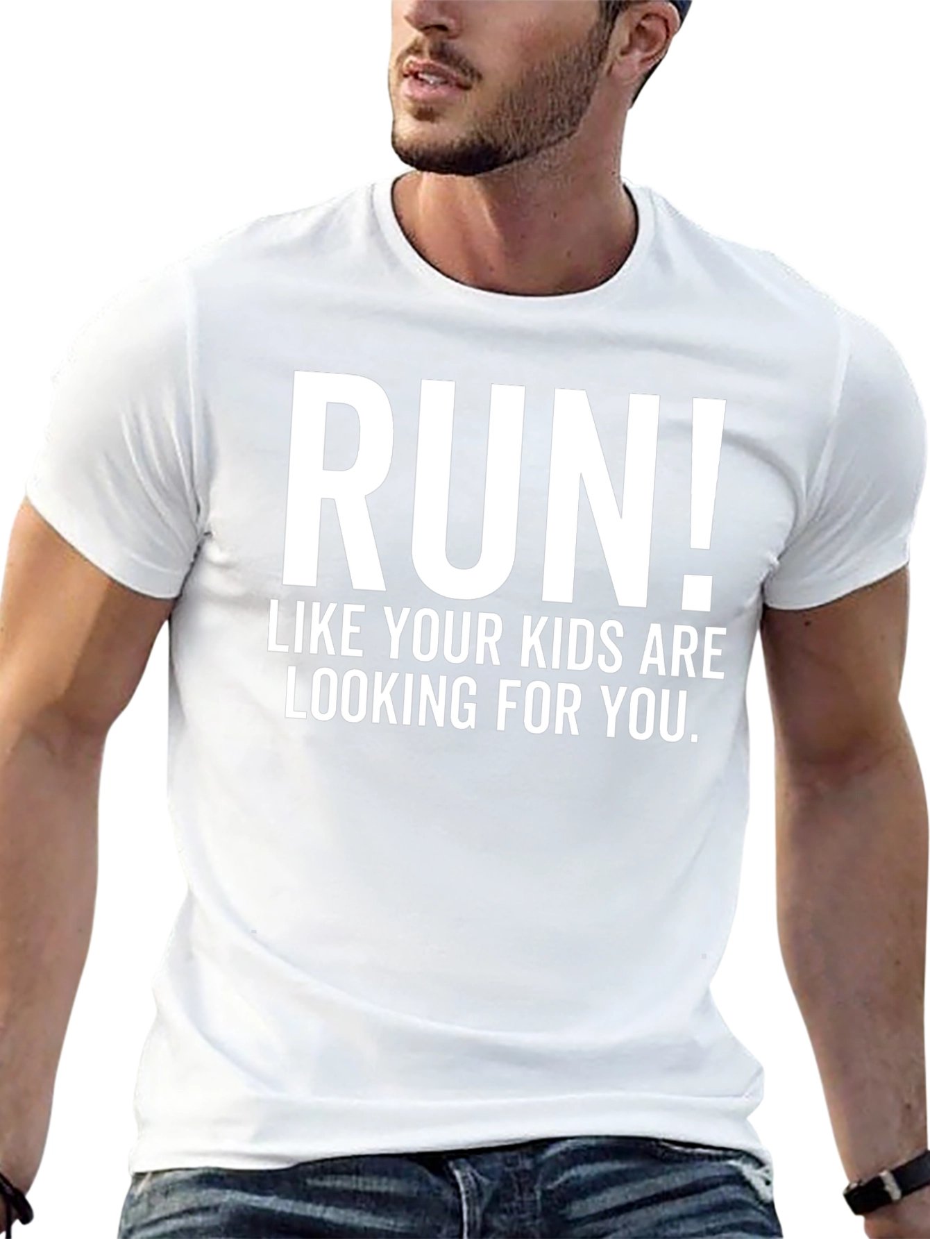 Run! Kids Are Looking For You Mens T-Shirt