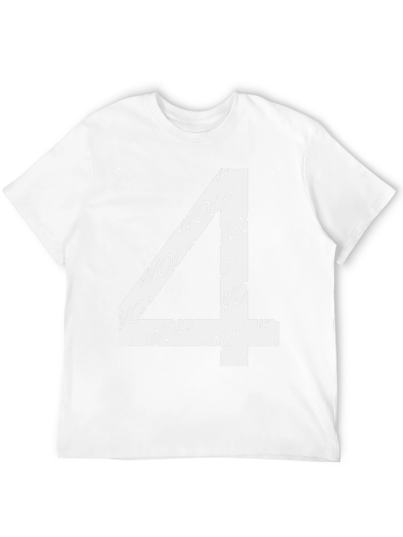 Wolf Number 4 T-Shirt - Black Cotton Blend