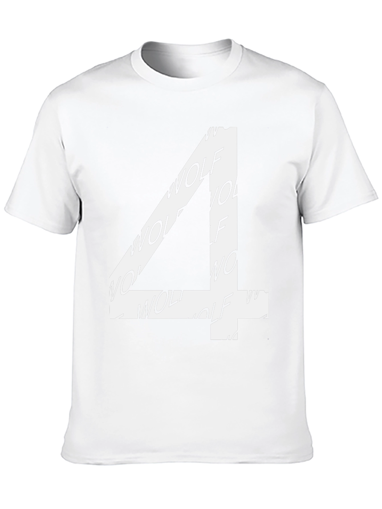 Wolf Number 4 T-Shirt - Black Cotton Blend