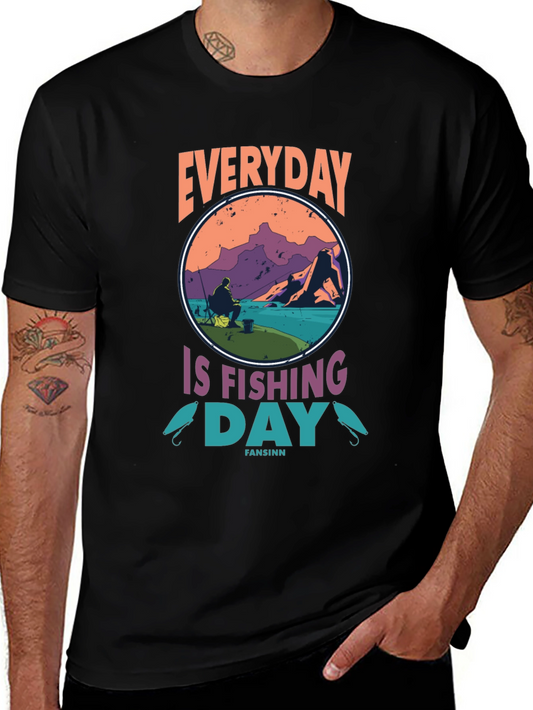 Everyday is Fishing Day Graphic Tee