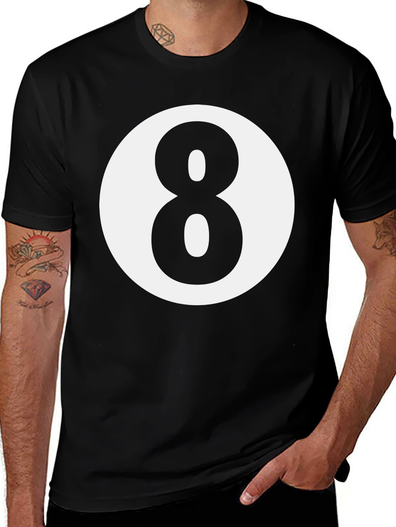8-Ball Graphic Tee - Classic Design Comfortable Fit