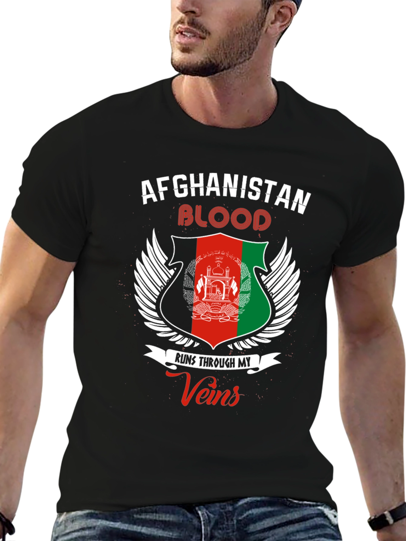 Afghanistan Blood Runs Through My Veins T-Shirt