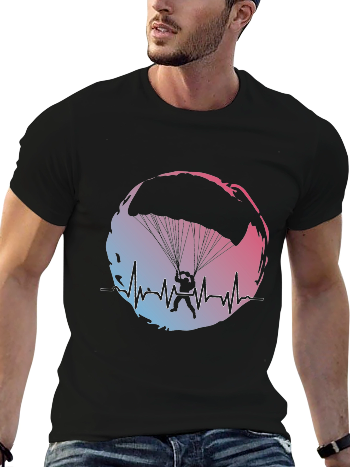 Skydiving Heartbeat T-Shirt