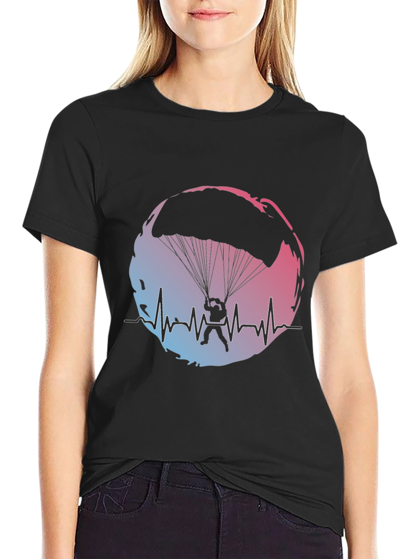 Skydiving Heartbeat T-Shirt