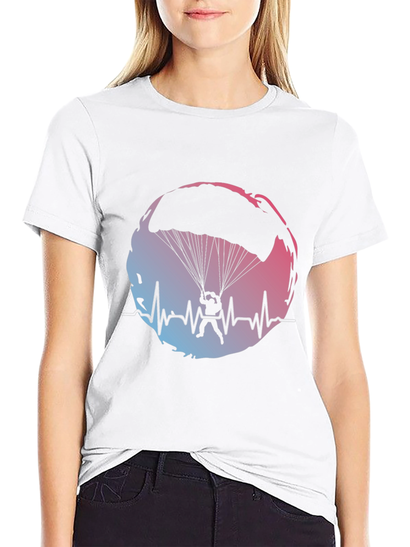 Skydiving Heartbeat T-Shirt