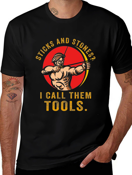 Sticks & Stones T-Shirt Archer Graphic Tee for Men