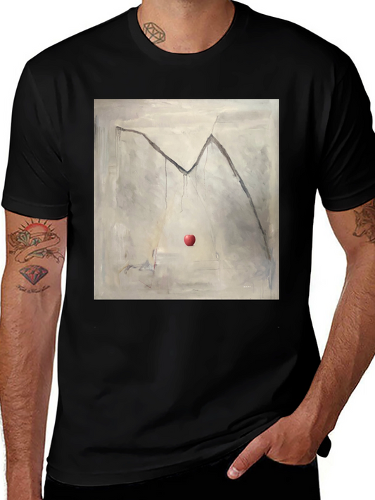 Artistic Apple Graphic Tee - Unique Design