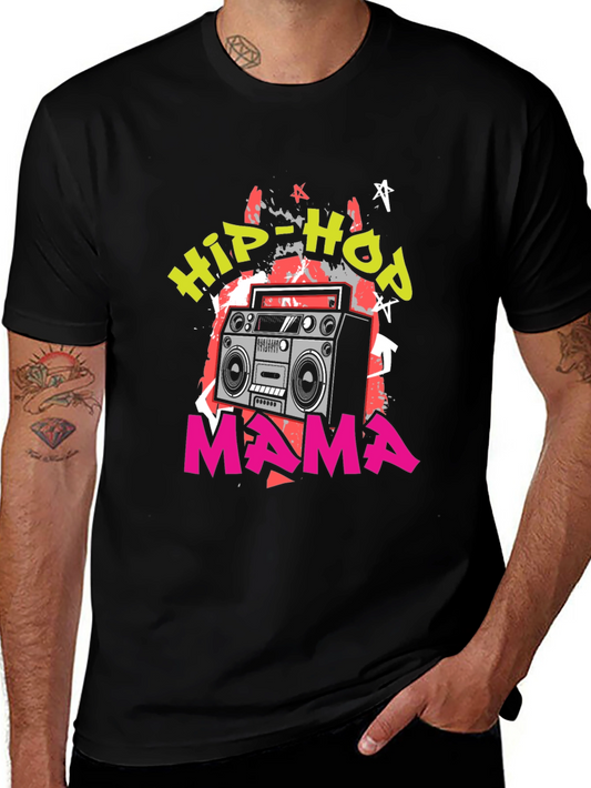 Hip-Hop Mama Boombox Graphic Tee